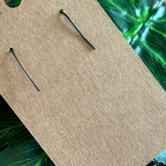 BOGO FREE GUNMETAL LIGHT NF CHAIN VEADED GRUNGE EDGY EARRINGS - Picture 5 of 5